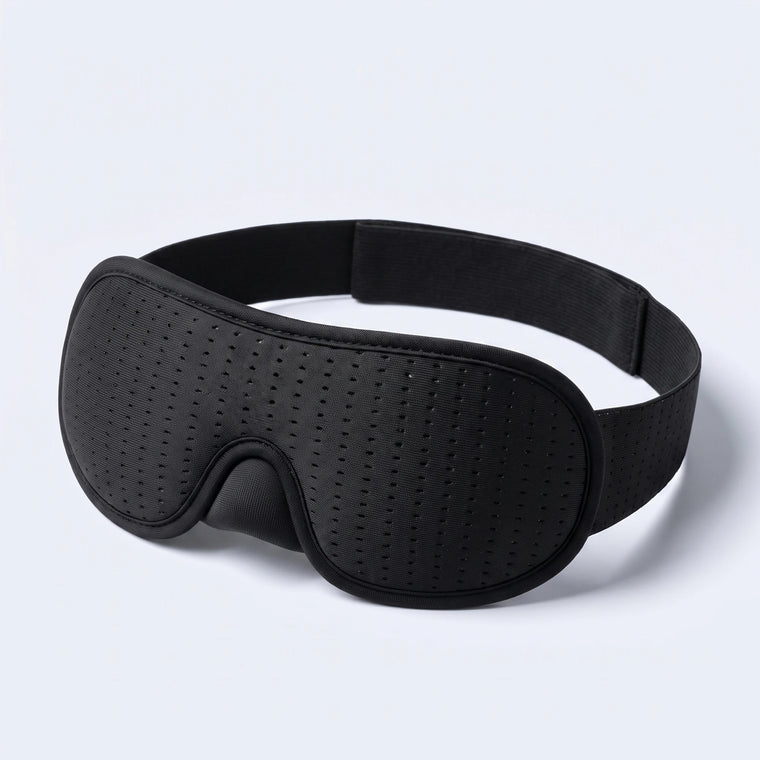 3D Contour Sleep Mask in Schwarz